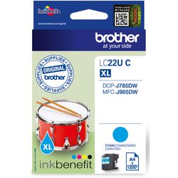Blækpatron bror lc22uc cyan