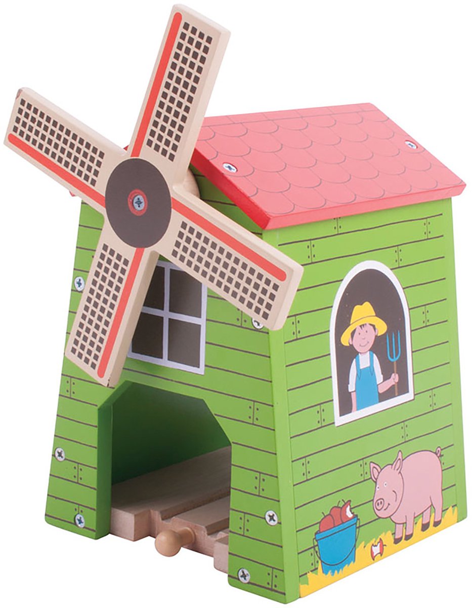 Bigjigs træbanevindmølle