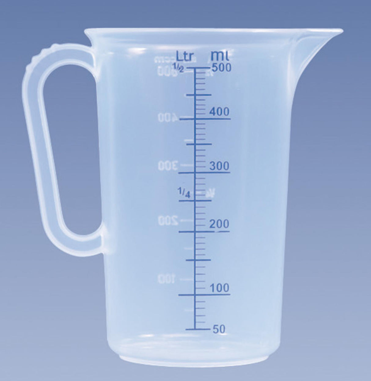 Hünersdorff målekande 0,5ltr pp målebæger plast 0,5 liter