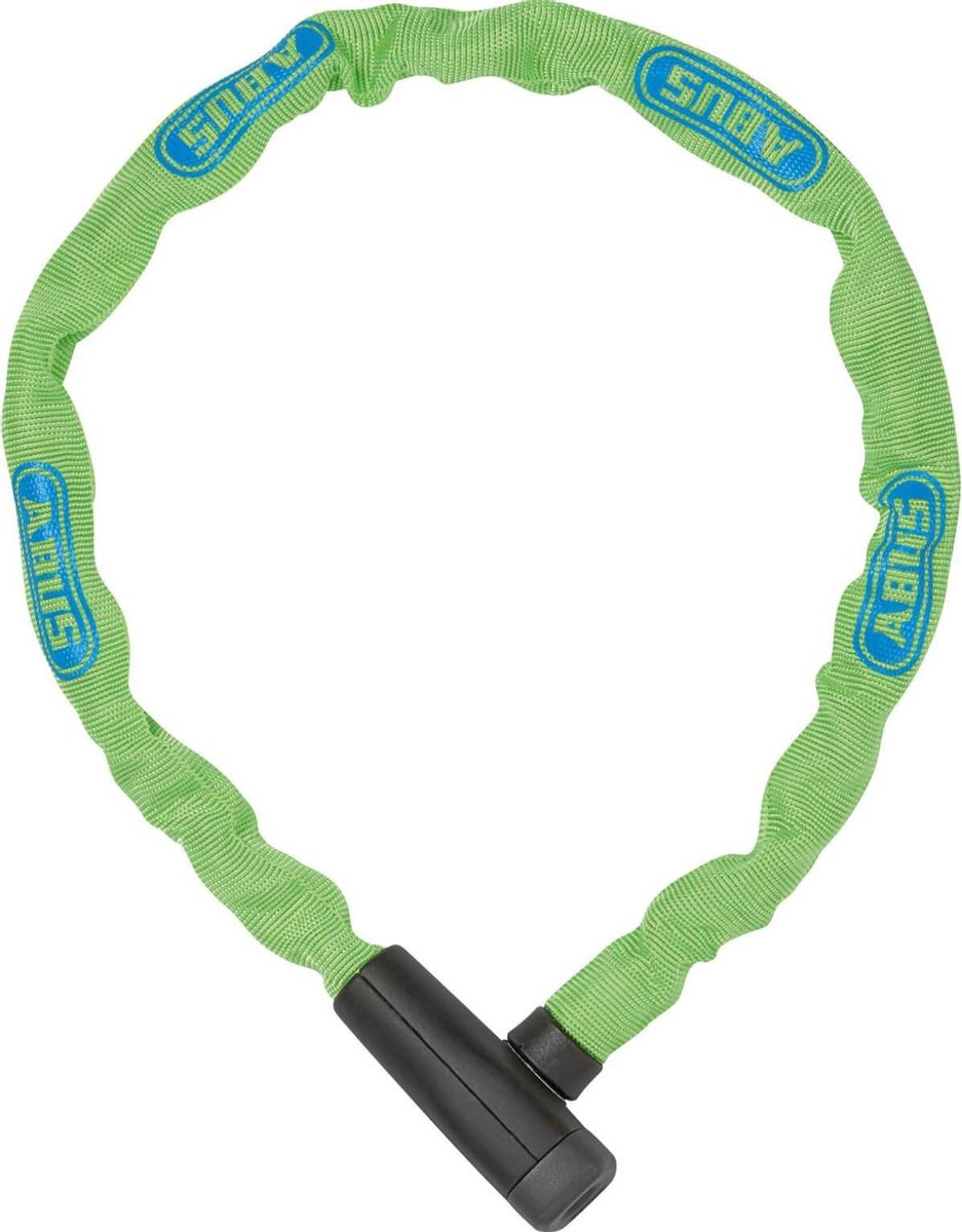 Abus cykellås kædelås - steel-o-chain™ 5805k - sikkerhedsniveau 5 - lysegrøn - 75 cm - velegnet til elektriske cykler og bycykler