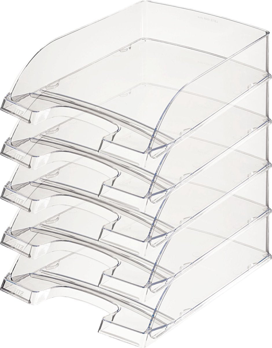 Leitz brevbakke plus 5226 transparent 5 stk