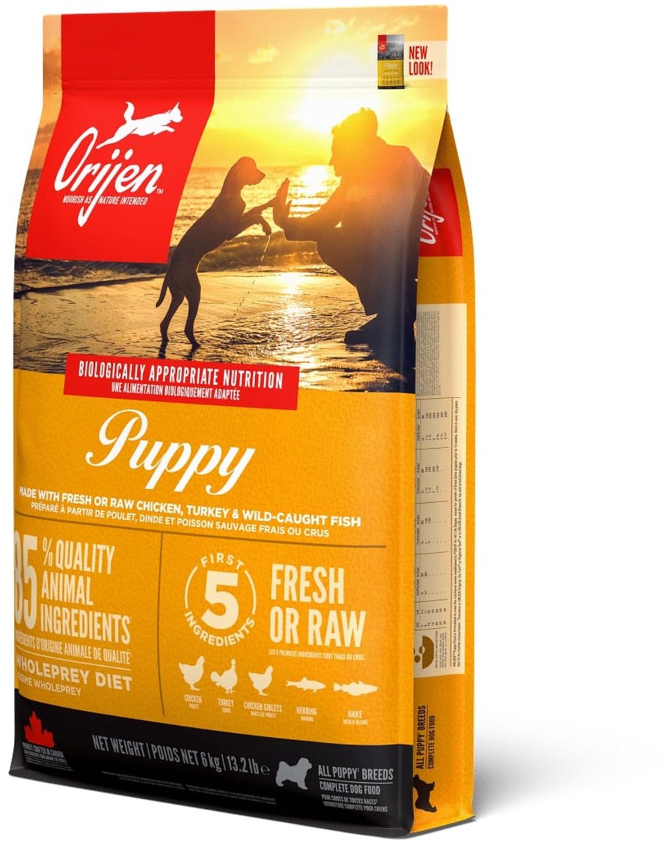 Orijen hel bytte hvalp kylling kalkun - hundefoder - 6 kg