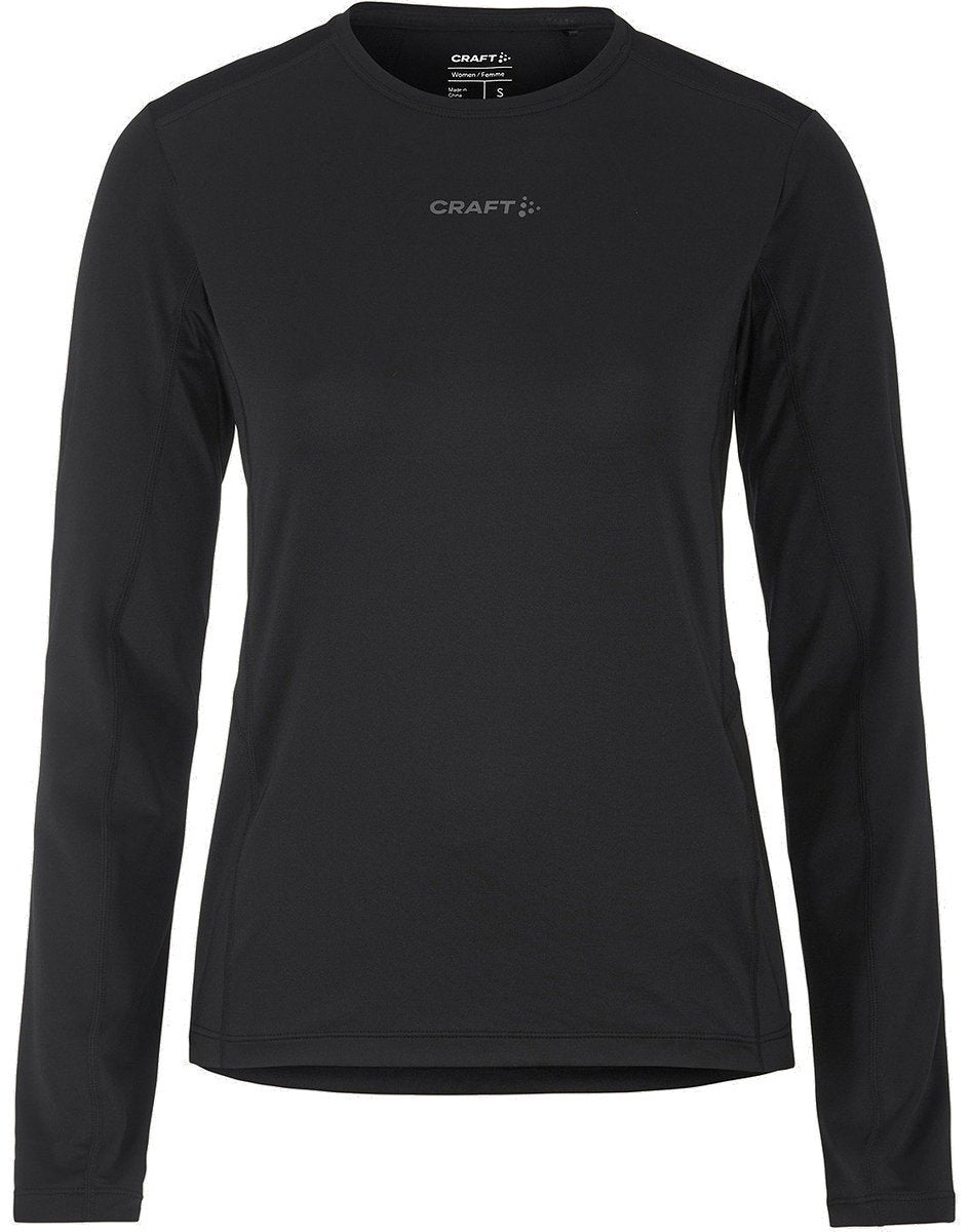 Craft adv essence ls tee 2 m damesportsskjorte - sort