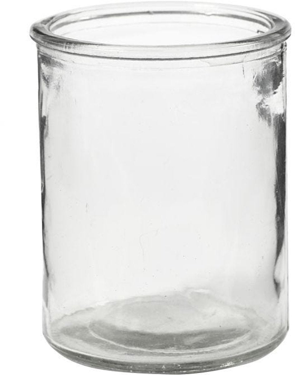 Creativ firma glas fyrfadslys 9,8 cm, 6 stk
