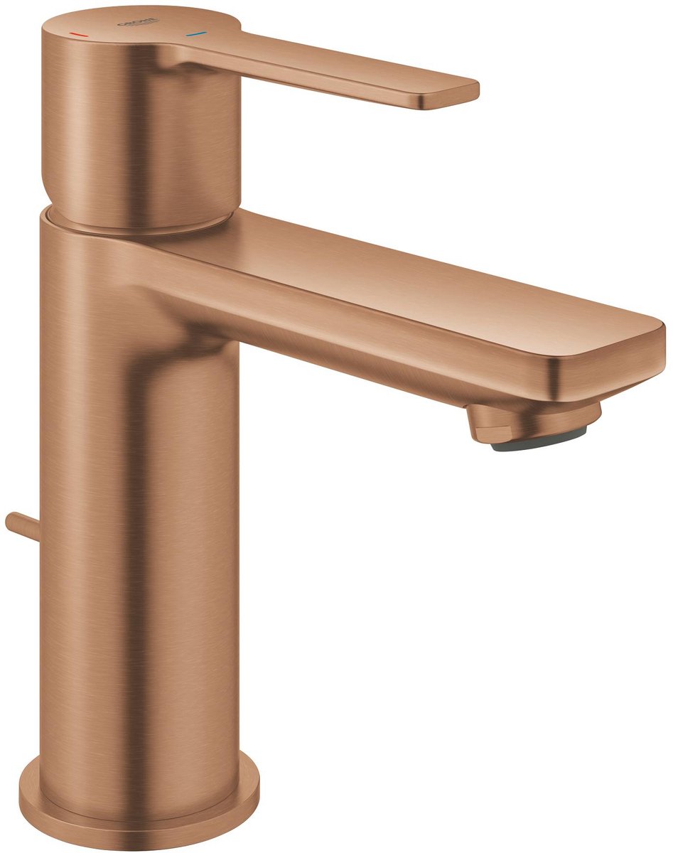 Grohe lineare ny xs-size es håndvaskarmatur – koldstart – pop-up affald – ecojoy – børstet varm solnedgang
