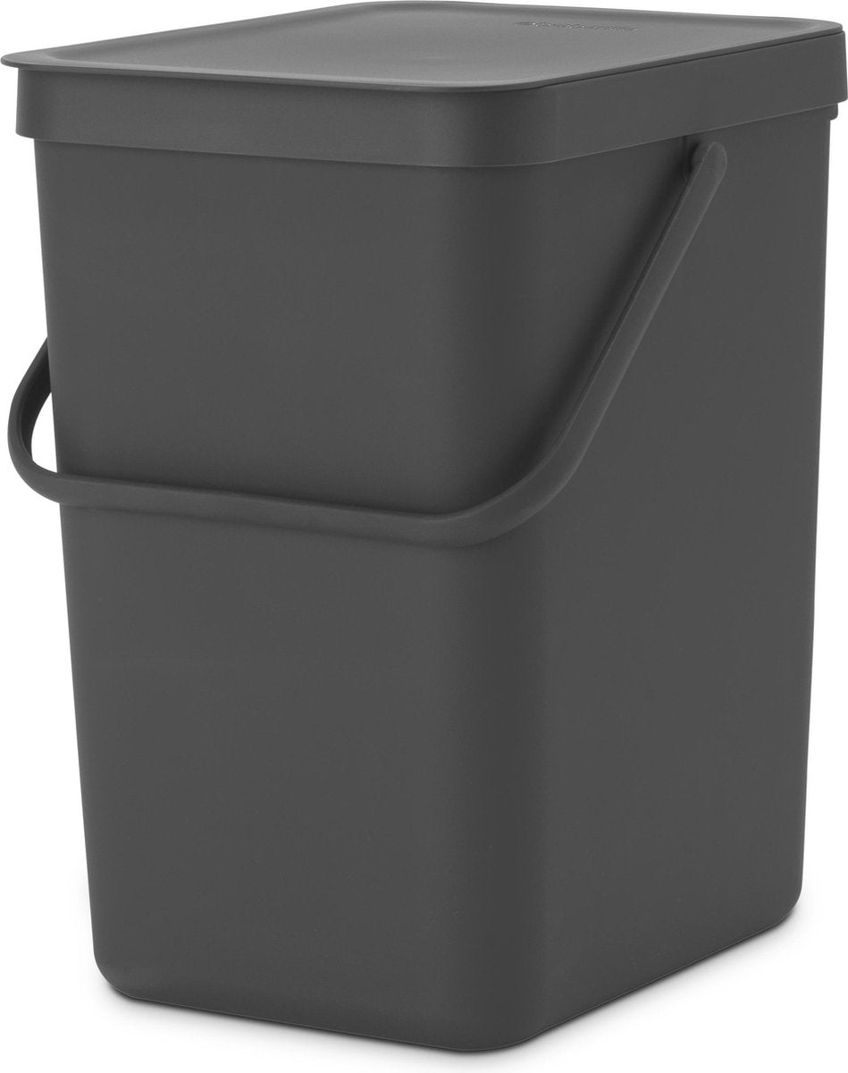 Brabantia sort go affaldsspand - 25 liter - mørkegrå