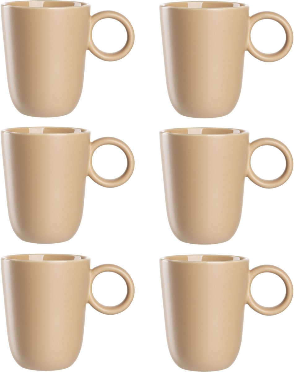 Leonardo roma krus 400ml abrikos - sæt 6