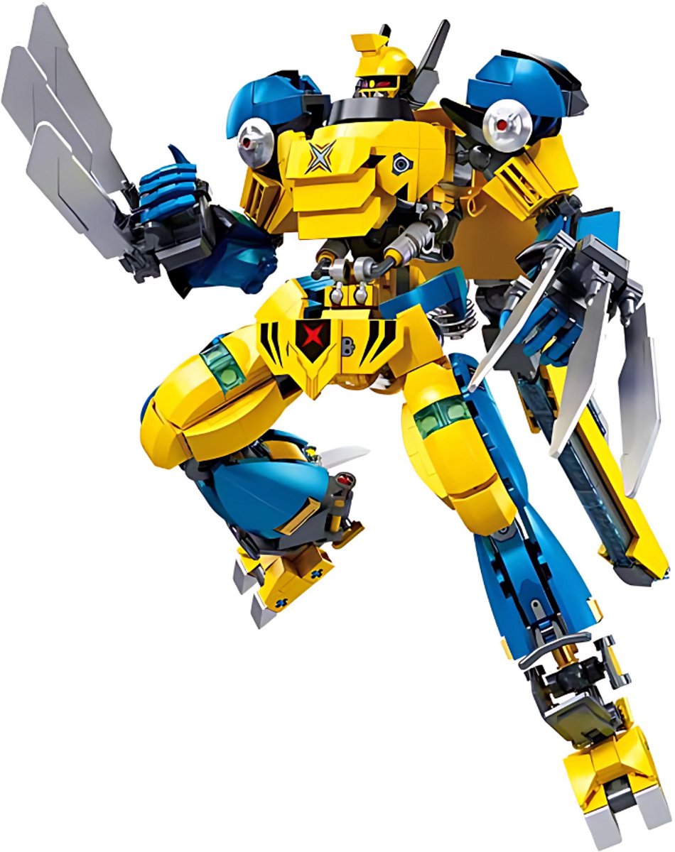 Sluban p.r. mecha 15 varulv byggelegetøj actionfigur – byggelegetøj – byggesæt med 525 byggeklodser – m38‑b1298 – fra 8 år