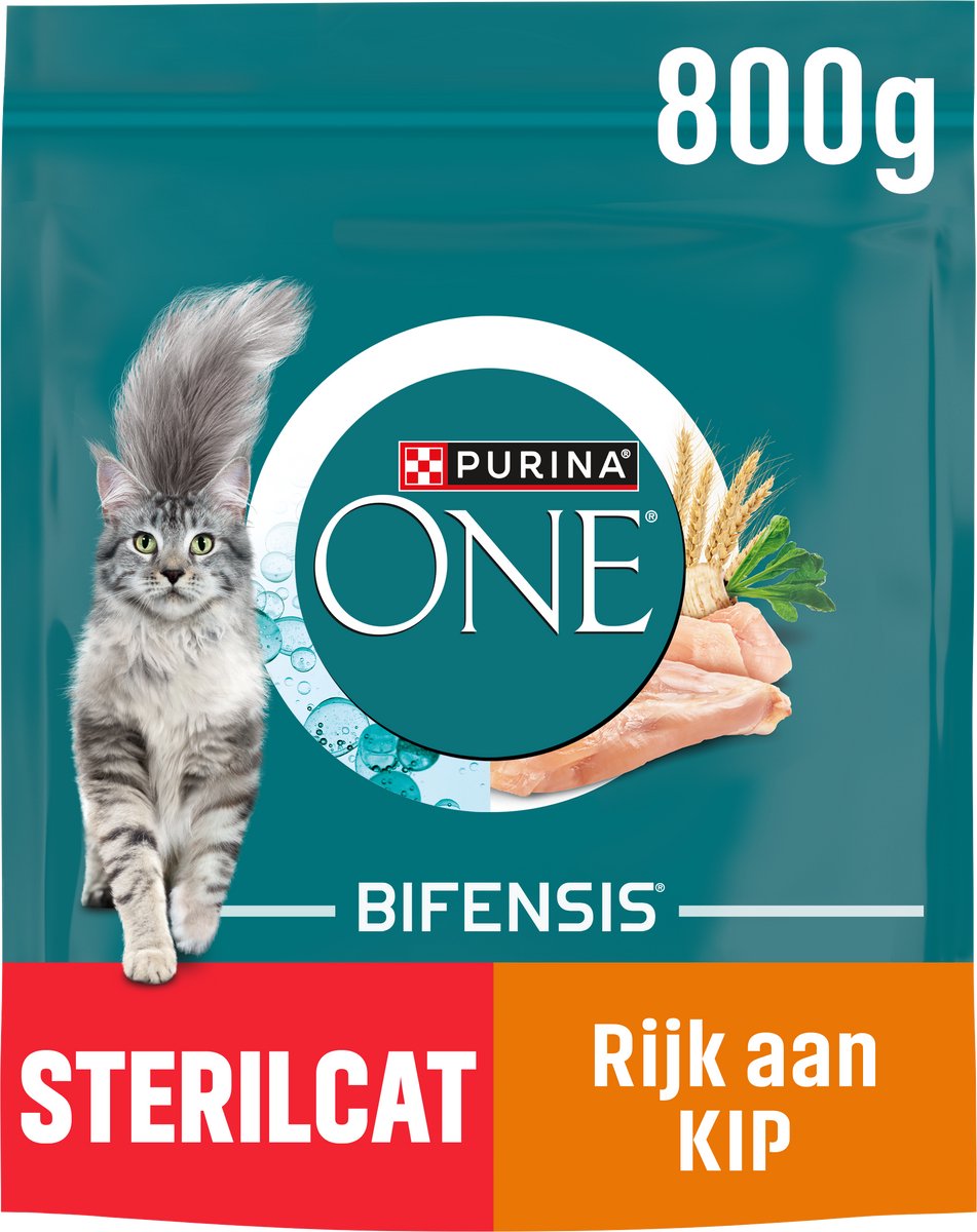 Purina one sterilcat - kattefoder - kylling - 4 x 800 g