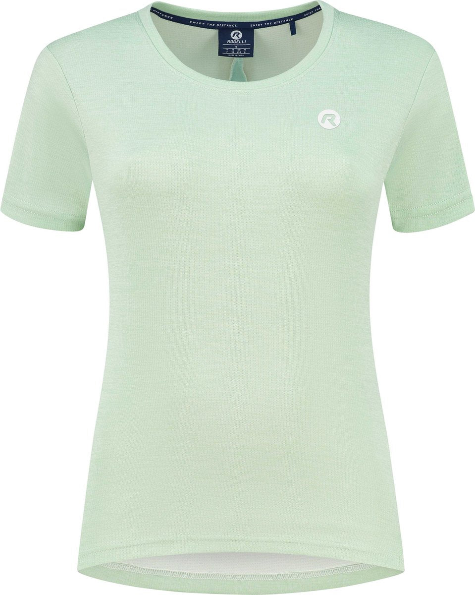 Rogelli aya hardloopshirt dames - korte mouwen - groen - m