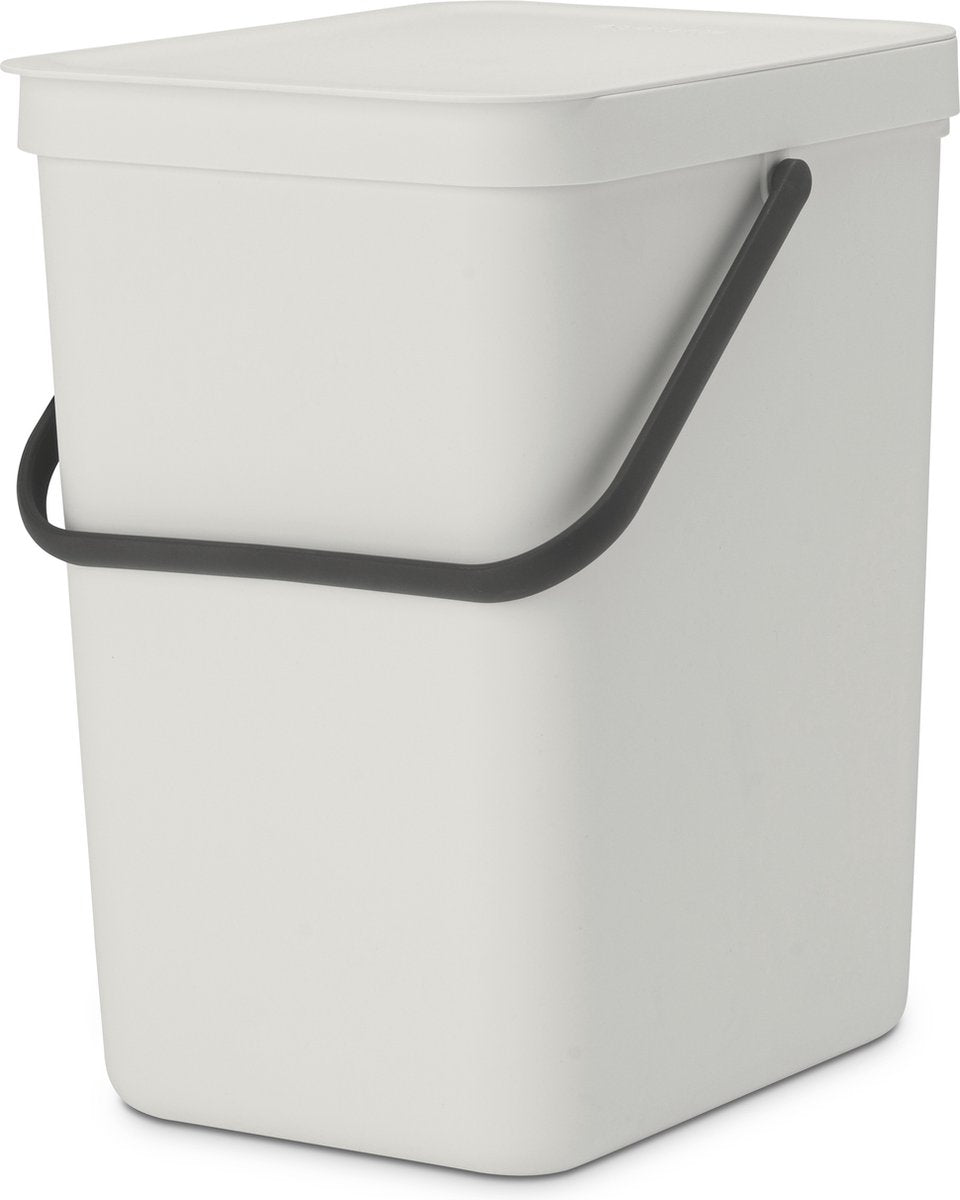 Brabantia sort go affaldsspand - 25 liter - lysegrå