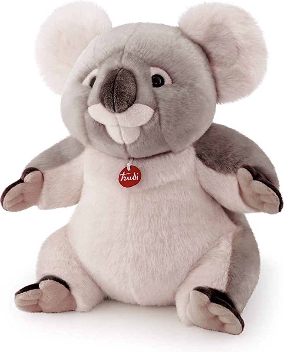 Trudi - klassisk krammetøj koala jamin 49 cm - håndlavet i Italien - plys krammetøj af høj kvalitet - krammetøj til drenge og piger - grå - 49x49x34 cm størrelse xl