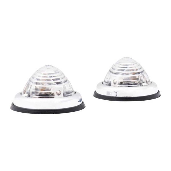 Position lampe hvid, 2 stykker