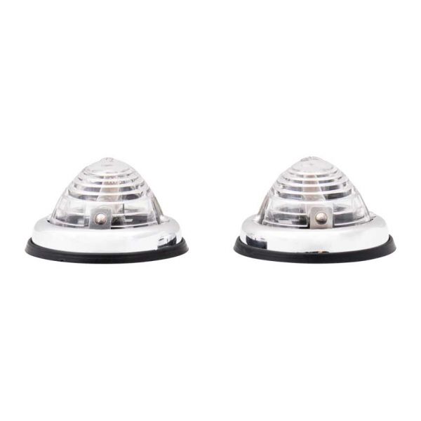 Position lampe hvid, 2 stykker