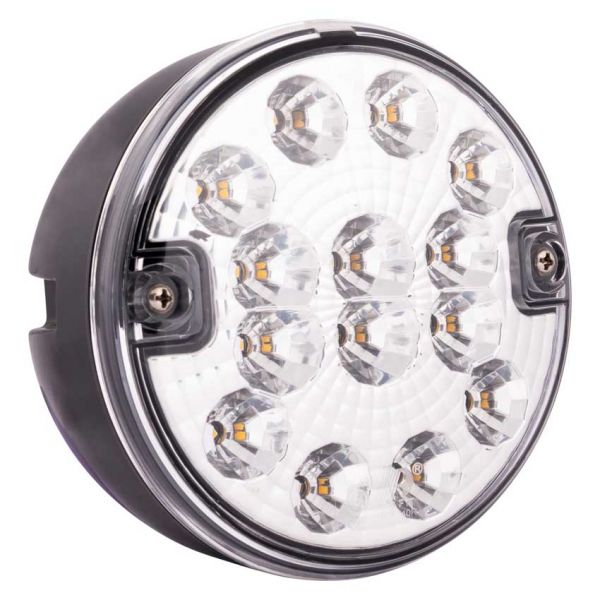 Baklygte 140 mm. 12-24v LED *