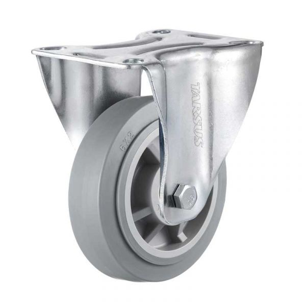 Tarsus fast hjul 150 mm. tpr ekstra stille