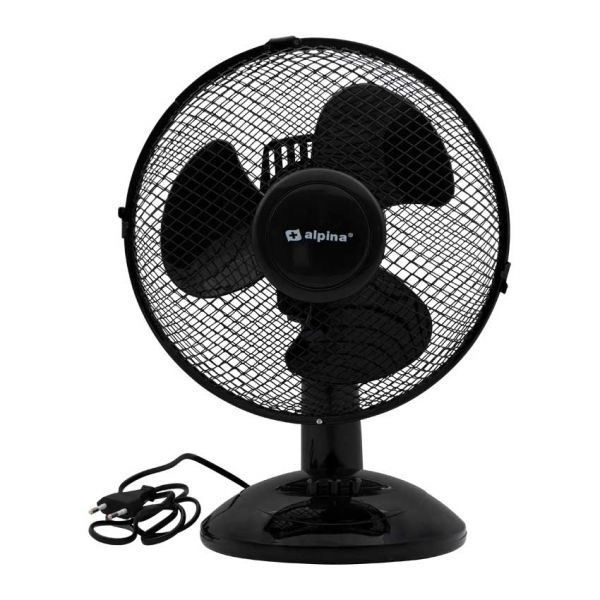 Alpina Table Fan 23 cm. SORT