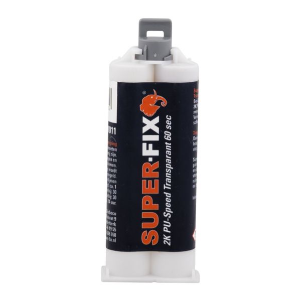 2k pu limhastighed 50 ml. transp. super fix