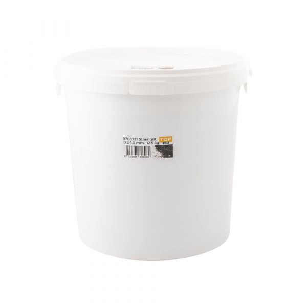 Blæsekornspand 12,5 kg sort 0,2 -1,0 mm.