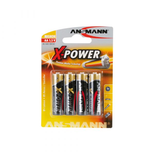 X-power alkalisk batteri AA lr6 4 stk.