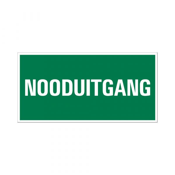 Nødudgangsskilt - 150x300 mm.