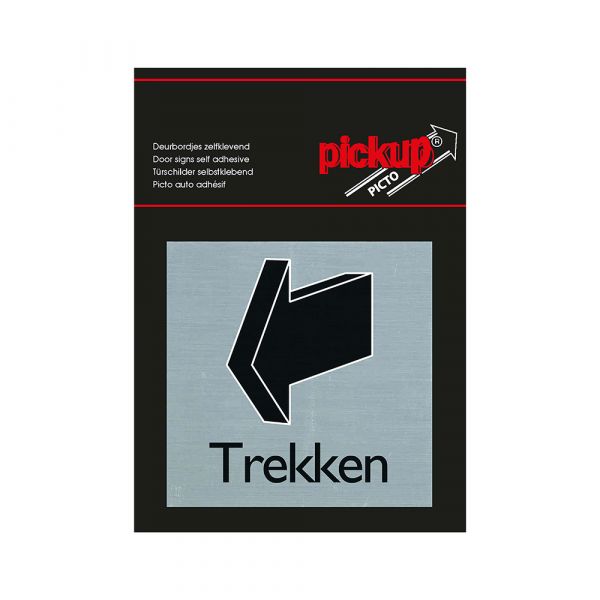 Trækplade af aluminium - 80x80 mm selvklæbende.