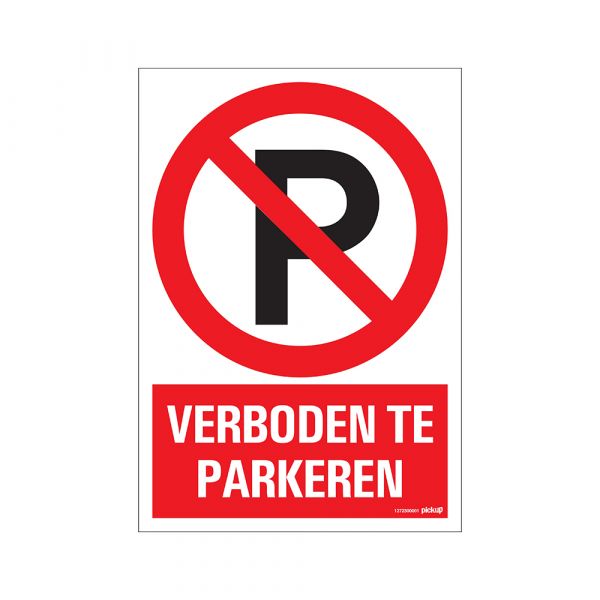Ingen parkeringsskilt - 230x330 mm.