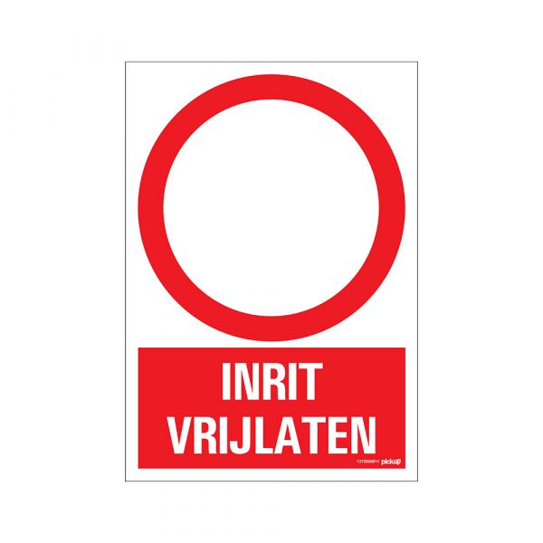 Skilt til indgangsafstand - 230x330 mm.