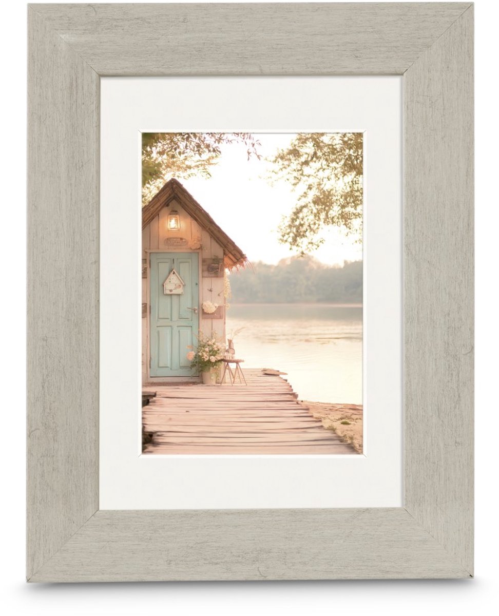 Hama fotoramme - sommerhus - 30 x 40 cm - taupe