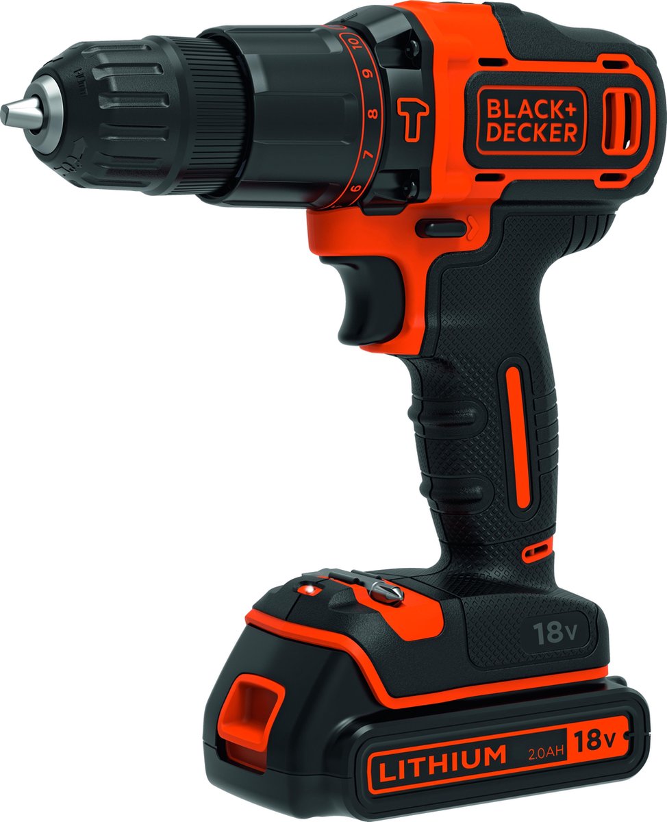Black+decker bdchd18k-qw akku slagboremaskine - 1,5ah