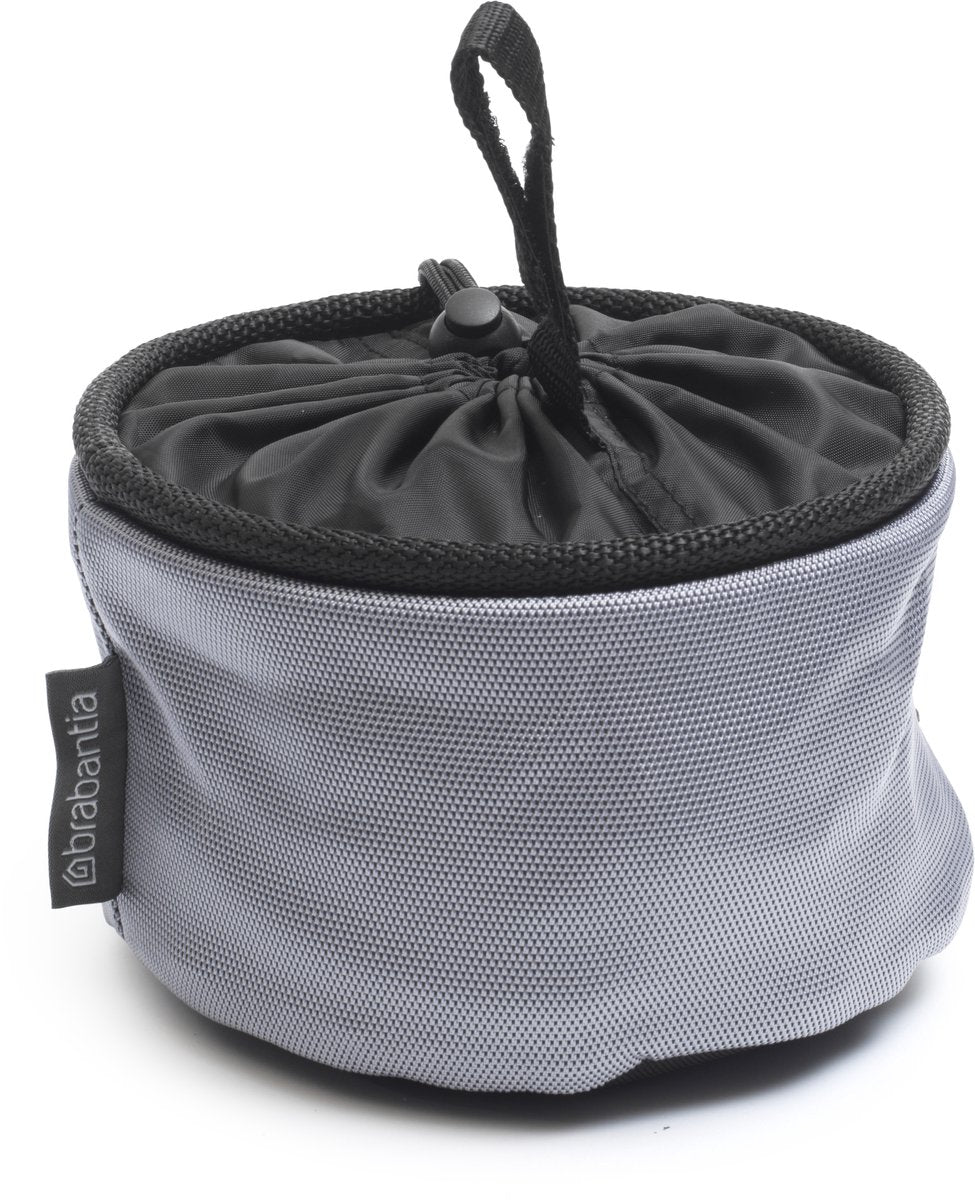 Brabantia tøjklemmetaske - kompakt - 18 x 16 cm - grå