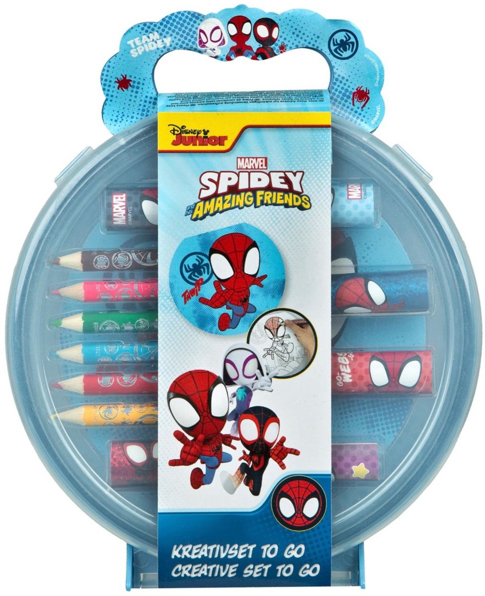 Undercover spidey kreativt farvesæt med klistermærker og malebog.