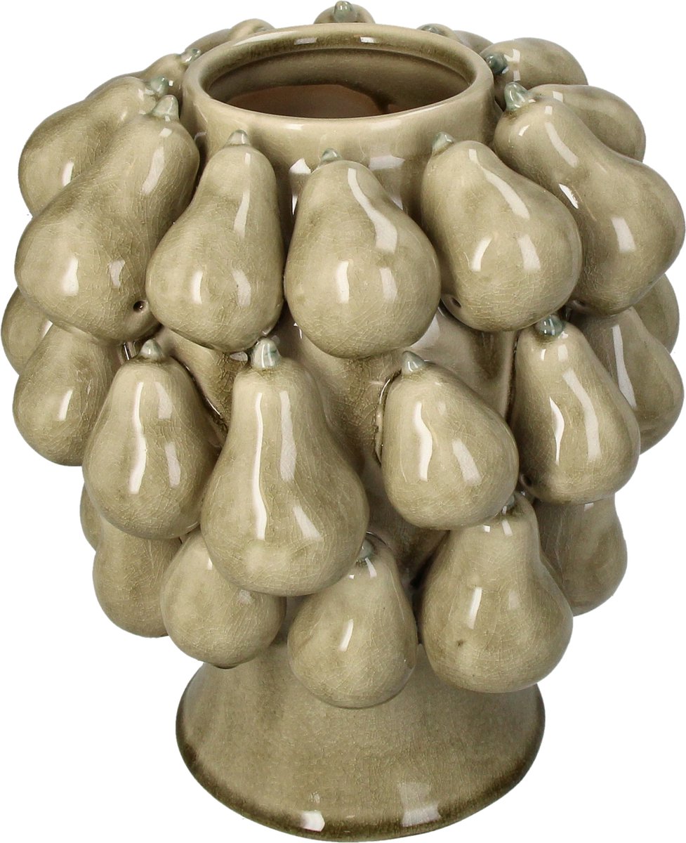 Hd collection vaas peren aardewerk 22,5x22,5x24cm