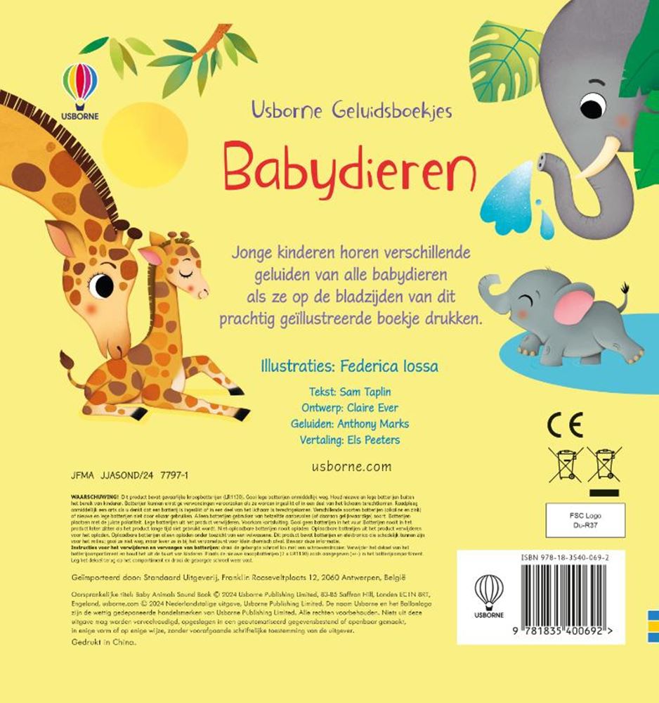 Usborne lydbøger - babydyr