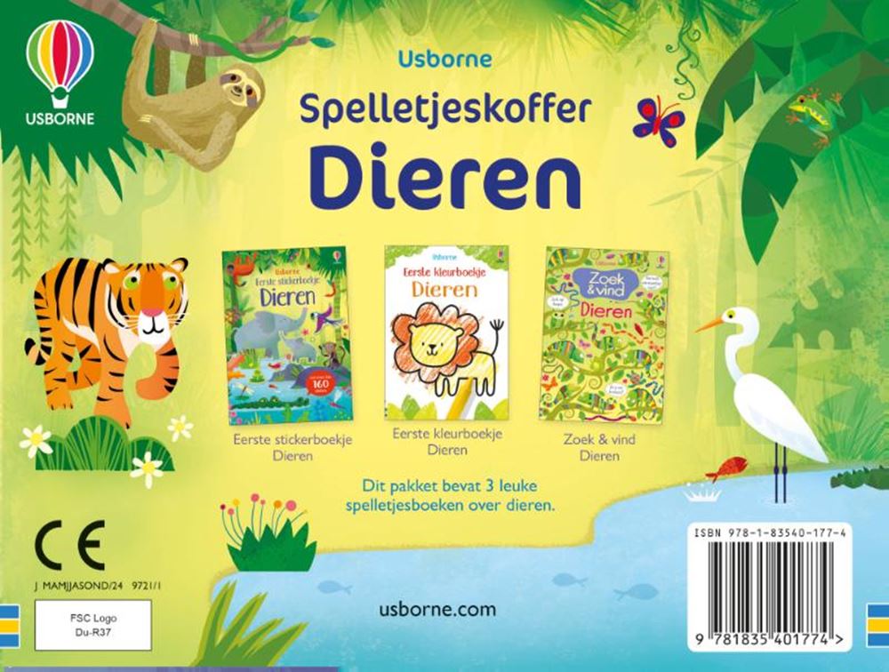 Usborne game case dyr