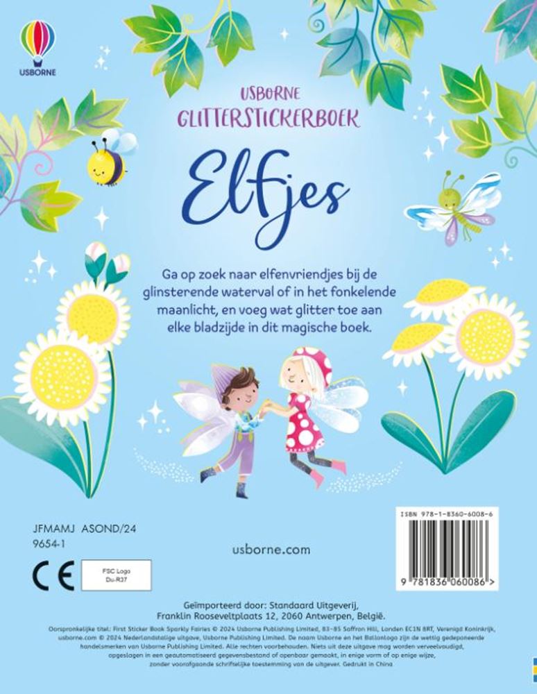 Klistermærkebog: glitterfeer. 3+