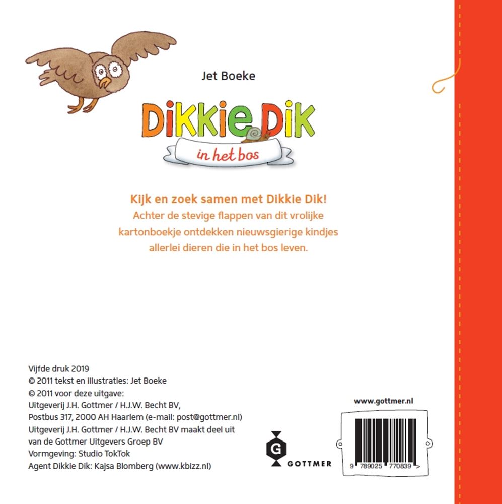 Gottmer forlagsgruppe flapjesboek: fedt i skoven. 1+