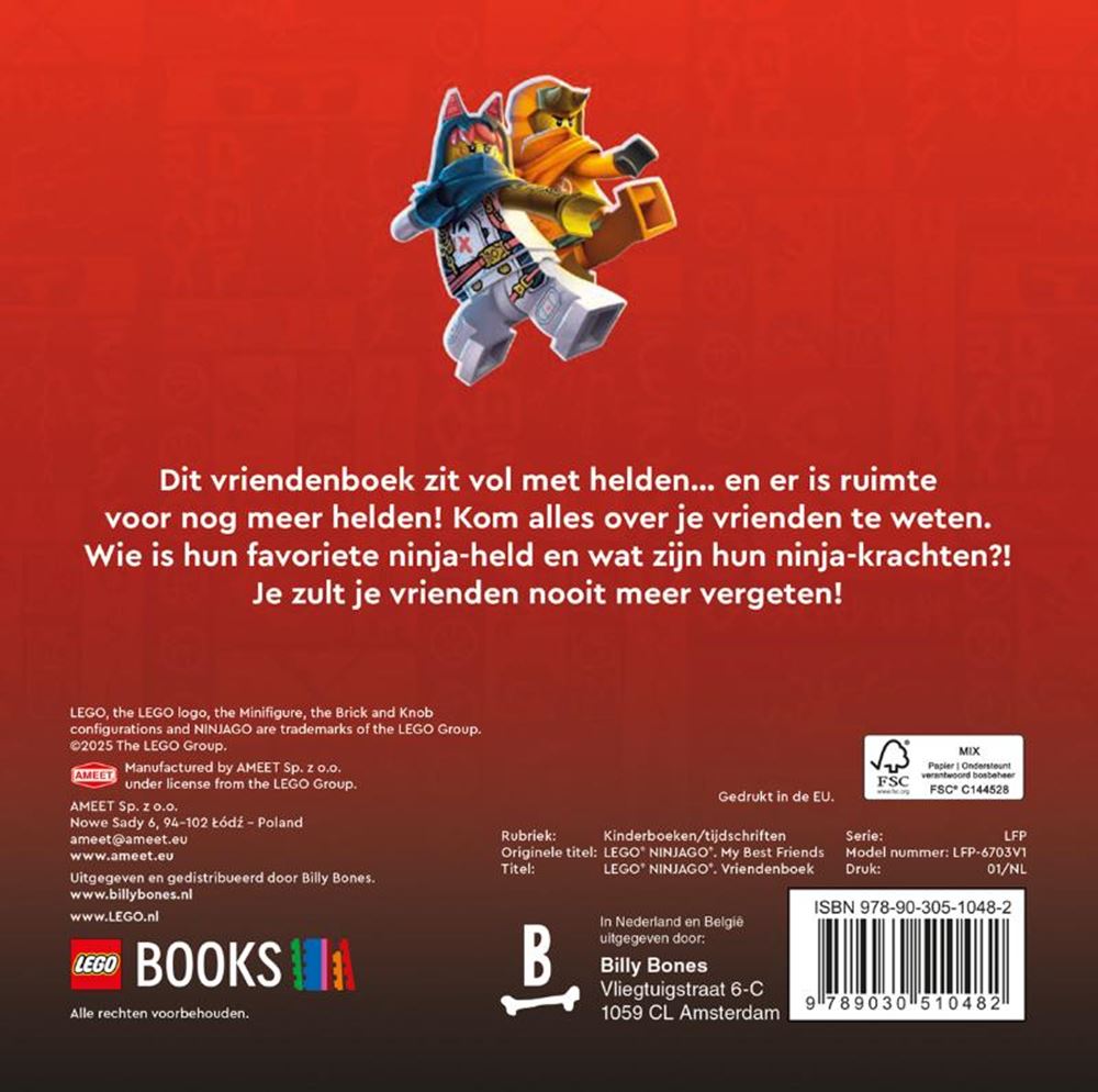 Lego® ninjago® - vennebog. 5+