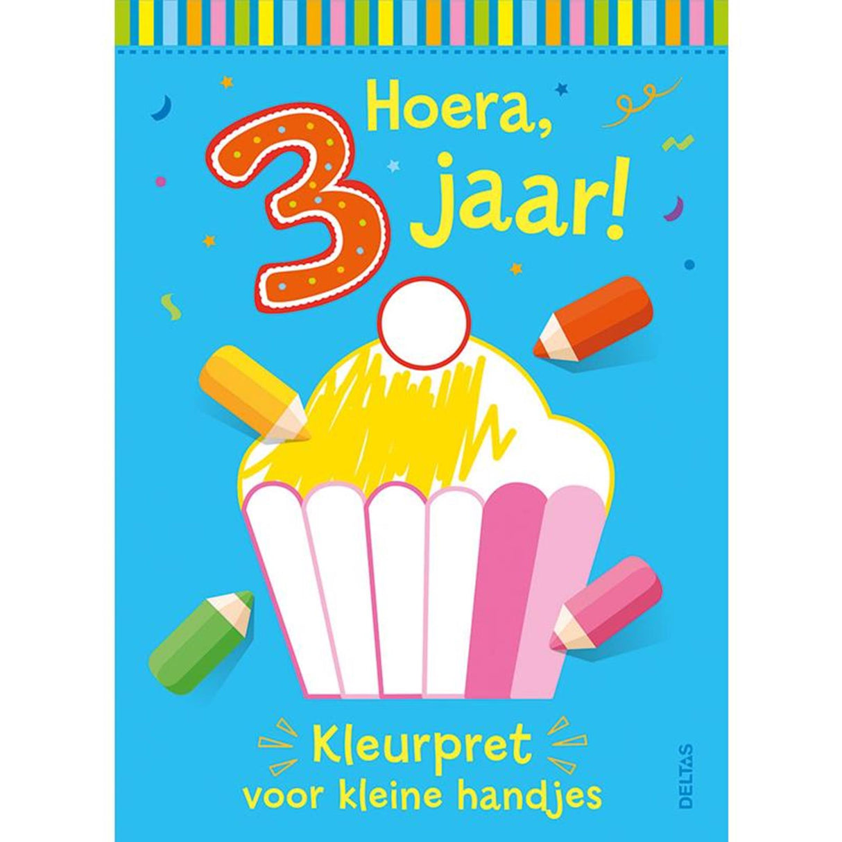Deltas farve sjov for små hænder, hurra, 3 år!