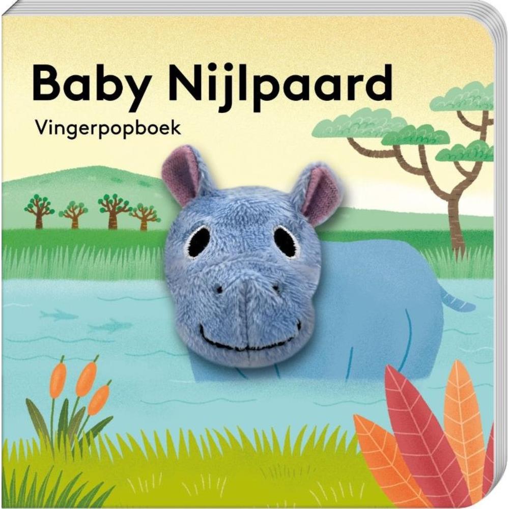 Billedbøger fingerdukkebog vild baby flodhest