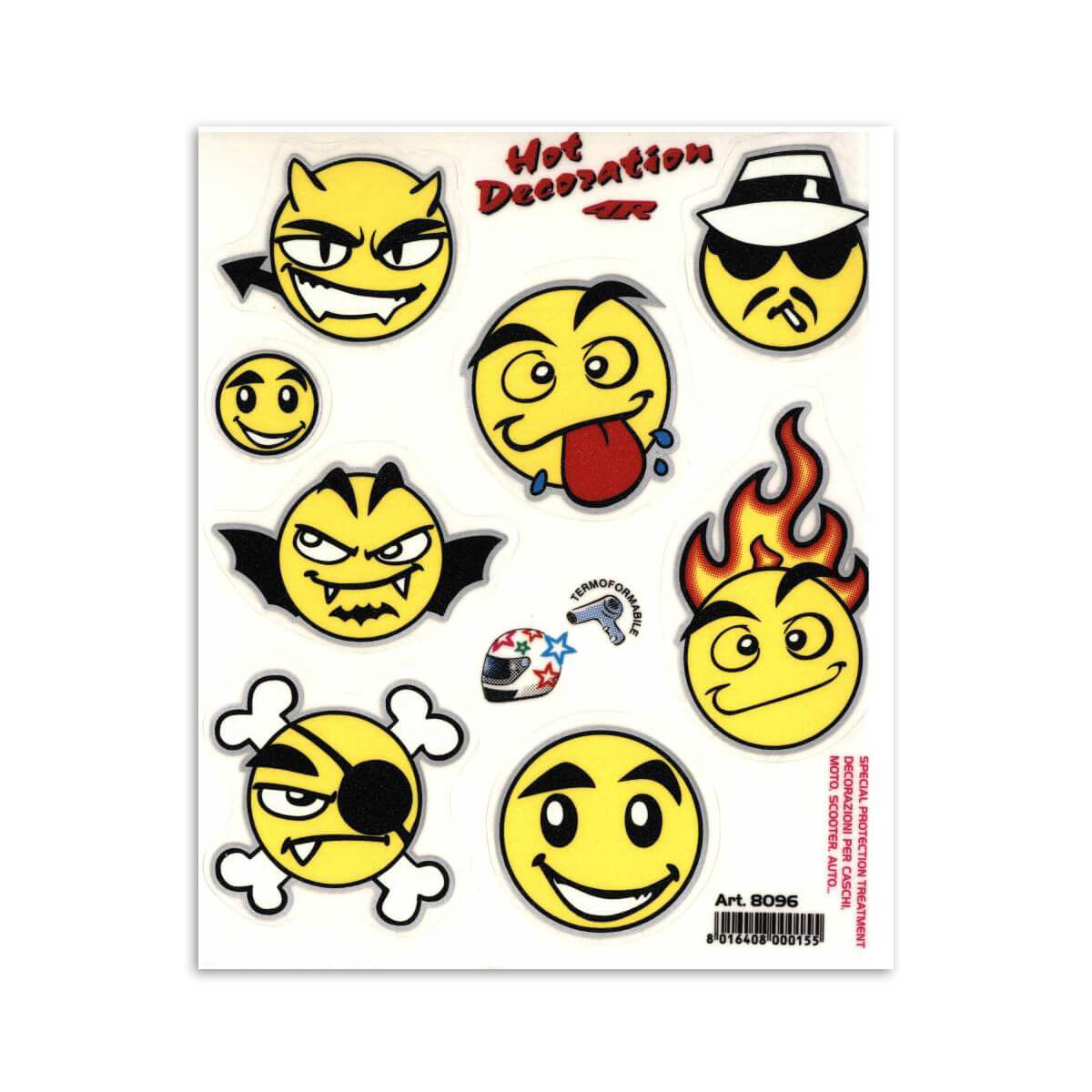 Stickers sæt af humørikoner