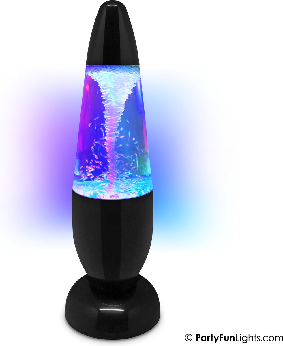 Party funlights - tornado glitter lampe - LED - USB og batterier
