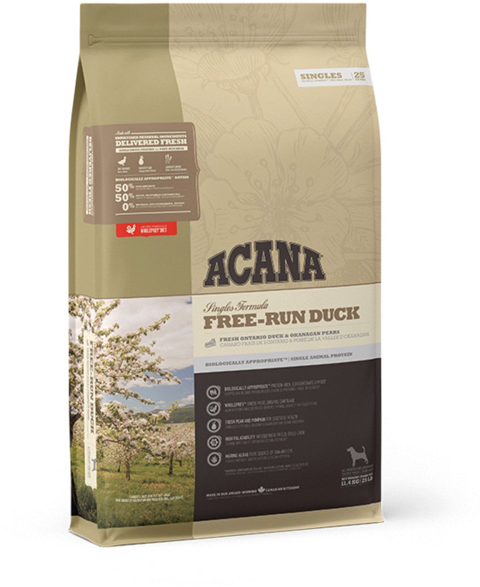 Acana singler friløbsand jordskok - hundefoder - 11,4 kg