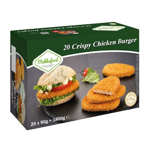 Mekkafood sprød kyllingeburger (20x 90 gr)