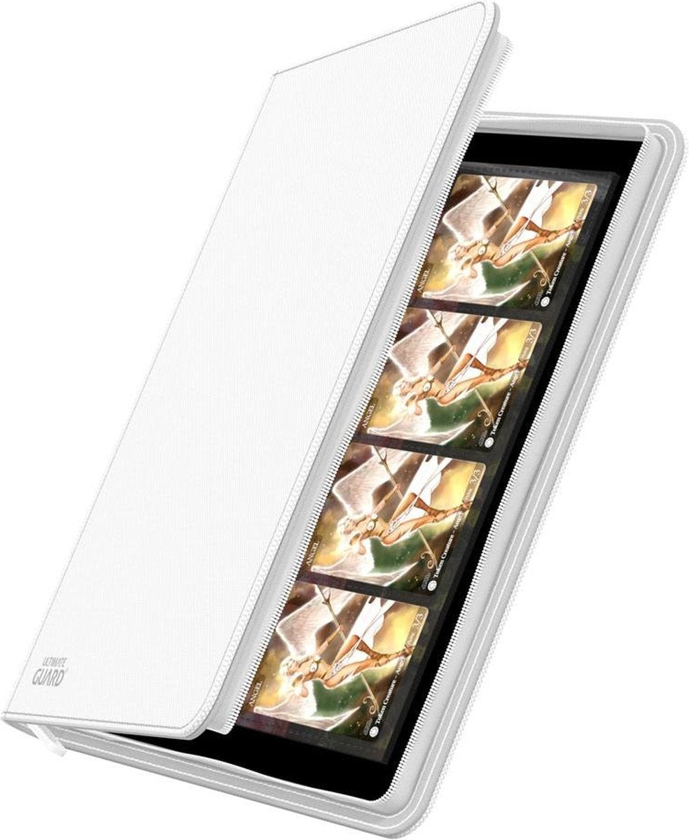 Ultimate guard zipfolio 320 16-lommers xenoskin - hvid