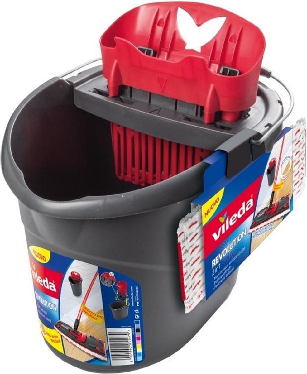 Vileda revolution moppemoppesæt med spand 2 i 1