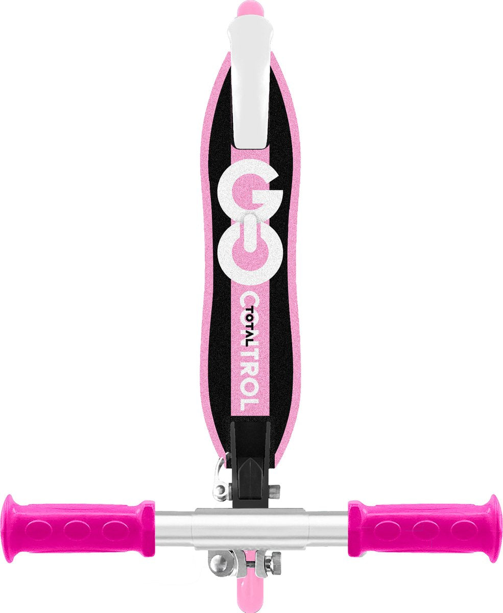 Stempel foldbar scooter - - skridstyring - ergonomisk platform - pink