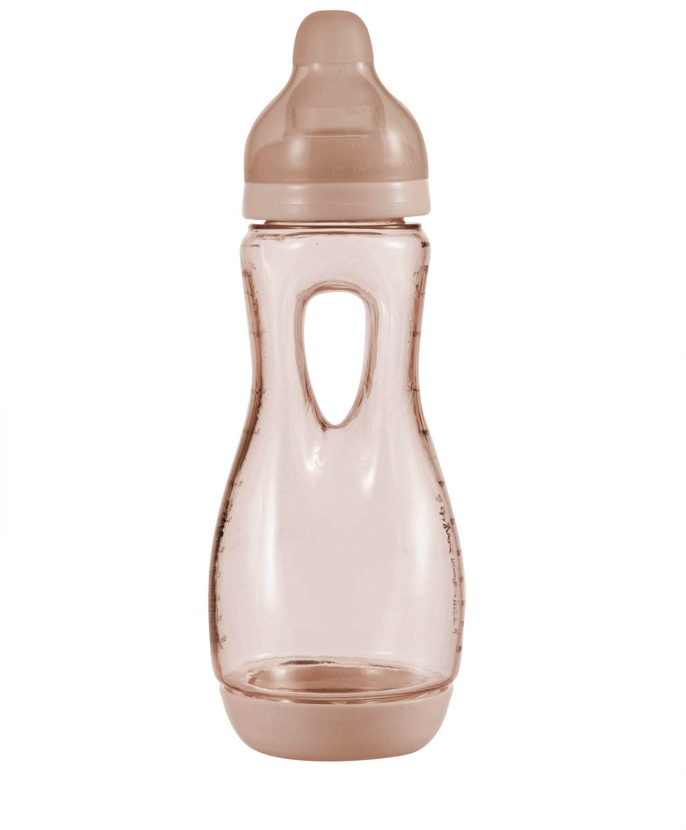 Difrax babyfles handgreep - 240 ml - bruin - 1 stuk - anti koliek