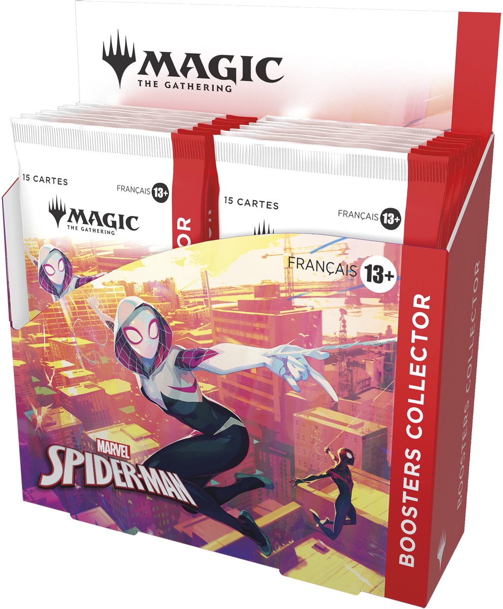 Wizards of the Coast LLC Magic: The Gathering - Vis Boosters Collector Marvel Spider-Man (12 Boosters) - FR