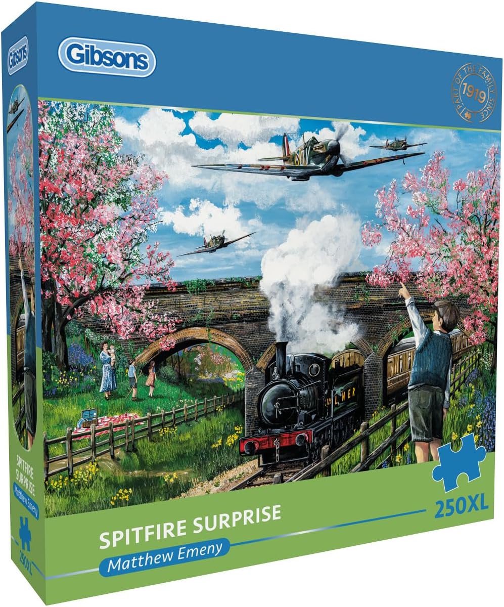 Gibsons - spitfire surprise (spitfire surprise) - mathey emeny - 250xl brikker - 48×34cm - puslespil til voksne